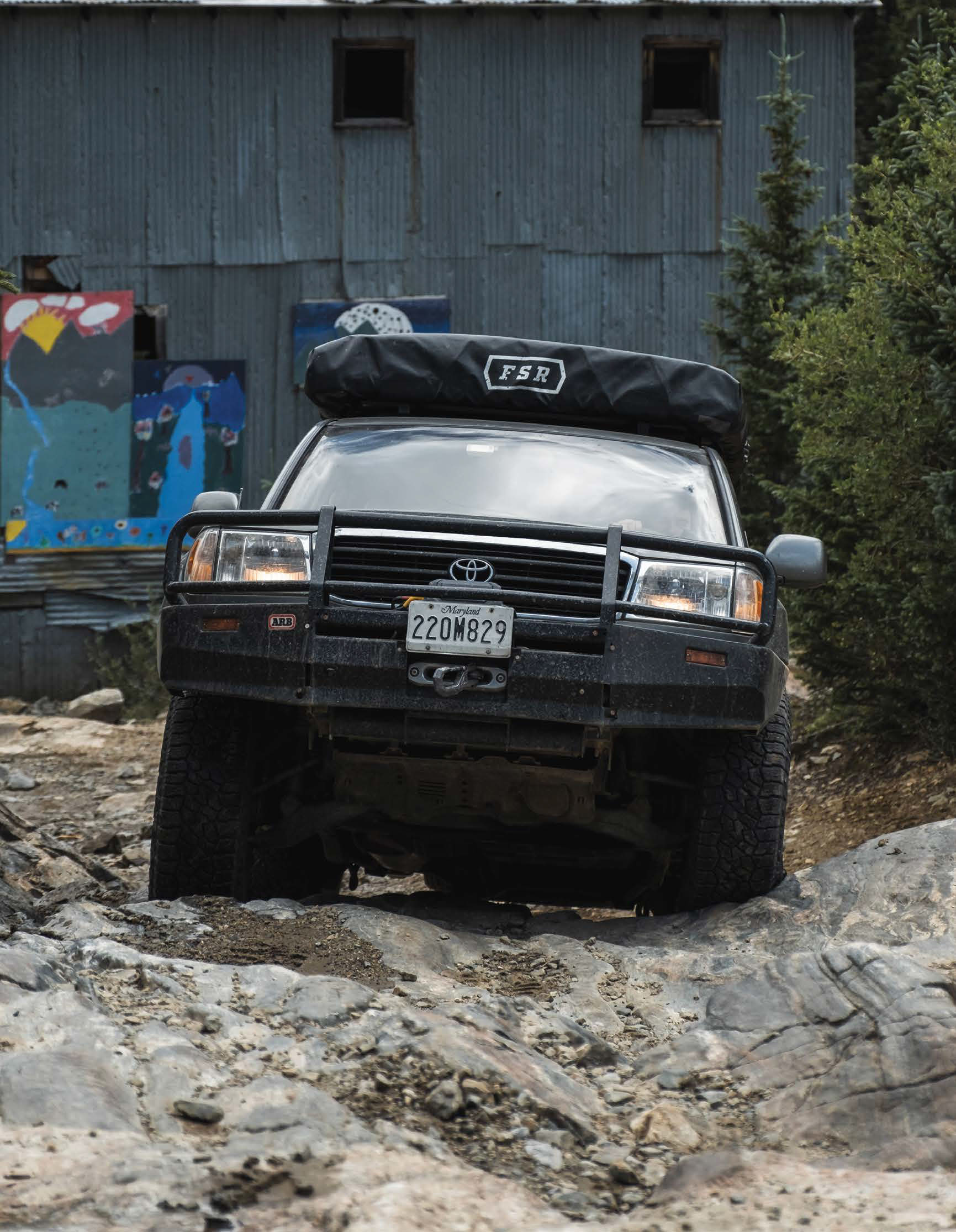 Toyota Land Cruiser on the trail